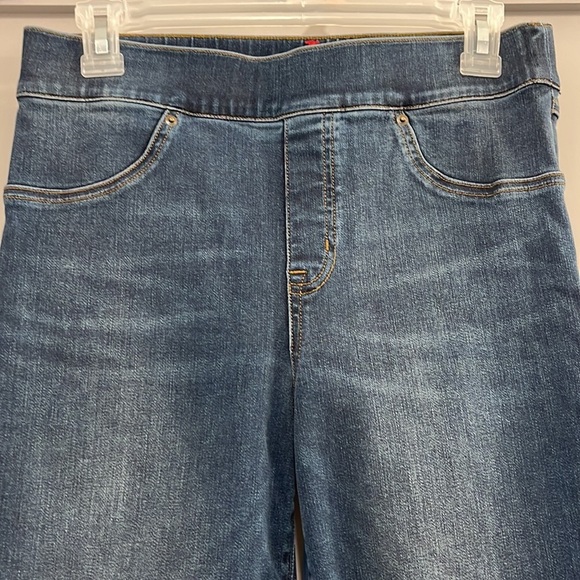 Spanx Distressed Ankle Skinny Jeans Medium Wash Medium - Picture 9 of 12